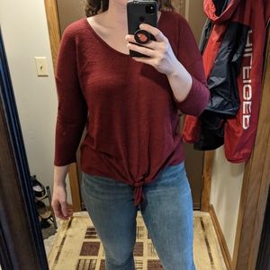 Deep Red Top - L